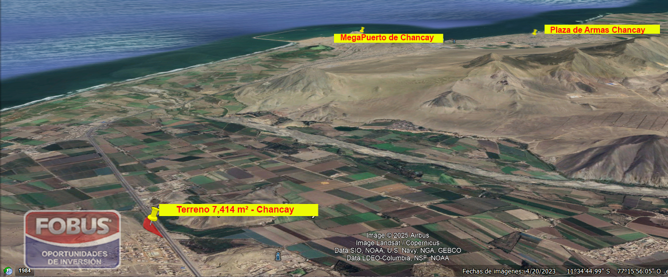 CHANCAY - Venta de Terreno 12,200 m² - US $ 300 x m²