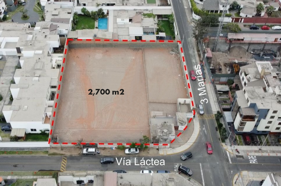 SURCO - Venta de Terreno 2,700 m² - US $ 1,600 x m²